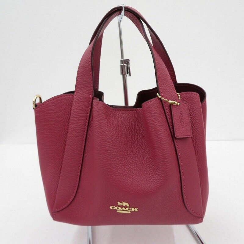 Coach Hadley Hobo 21 2Way Handbag Pebble Leather 78800 Red F122