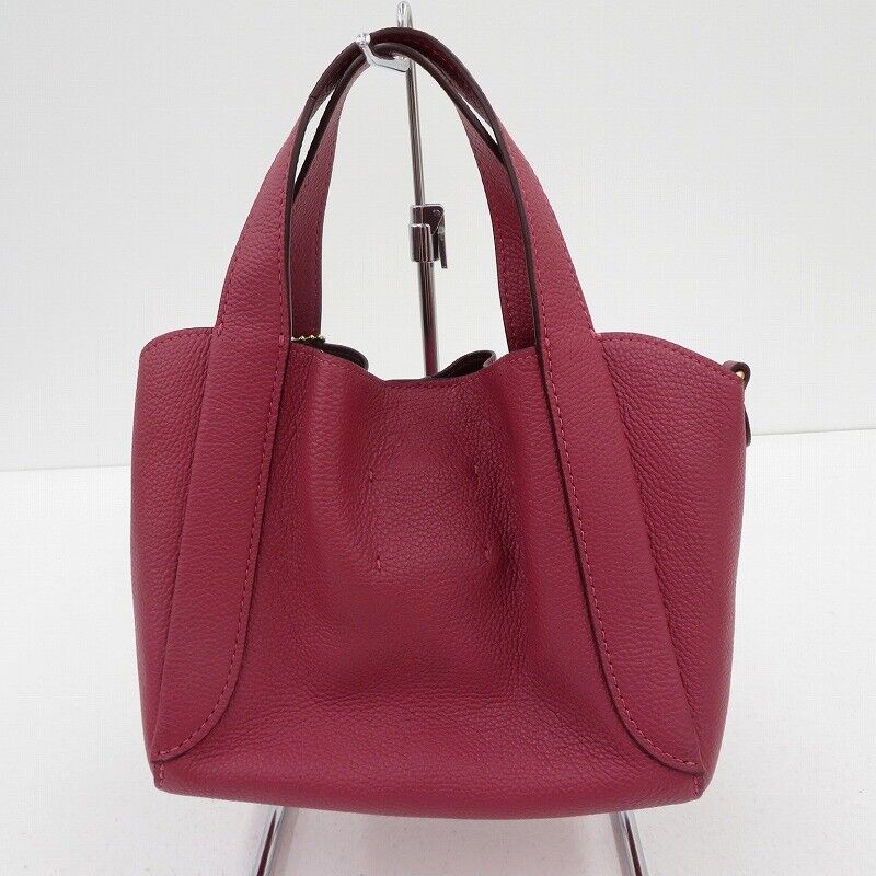 Coach Hadley Hobo 21 2Way Handbag Pebble Leather 78800 Red F122