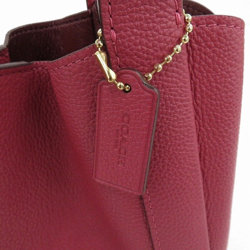 Coach Hadley Hobo 21 2Way Handbag Pebble Leather 78800 Red F122