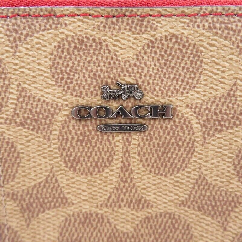 Coach Charlie Pouch Clutch Bag Second E1922-78372 Red Seto Ohashi Store