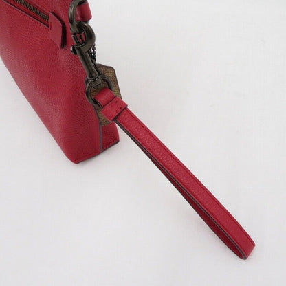 Coach Charlie Pouch Clutch Bag Second E1922-78372 Red Seto Ohashi Store