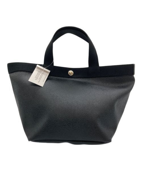 Herve Chapelier Luxe Boat Shaped Tote Bag M Black 707GP Women Excellent