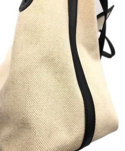 Burberry MD Soft Belt Tote N LL6 8010341 Ivory Logo With Pouch Women Excellent