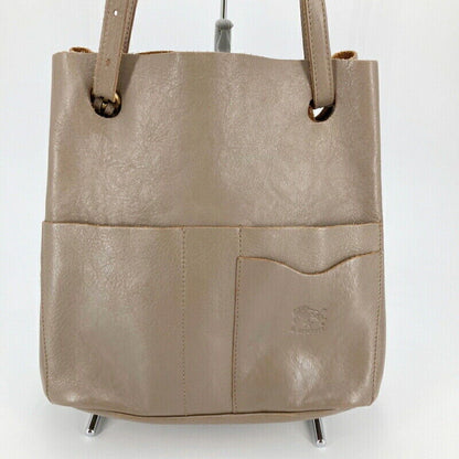 IL Bisonte Mini Tote Bag Graige Women Good Condition