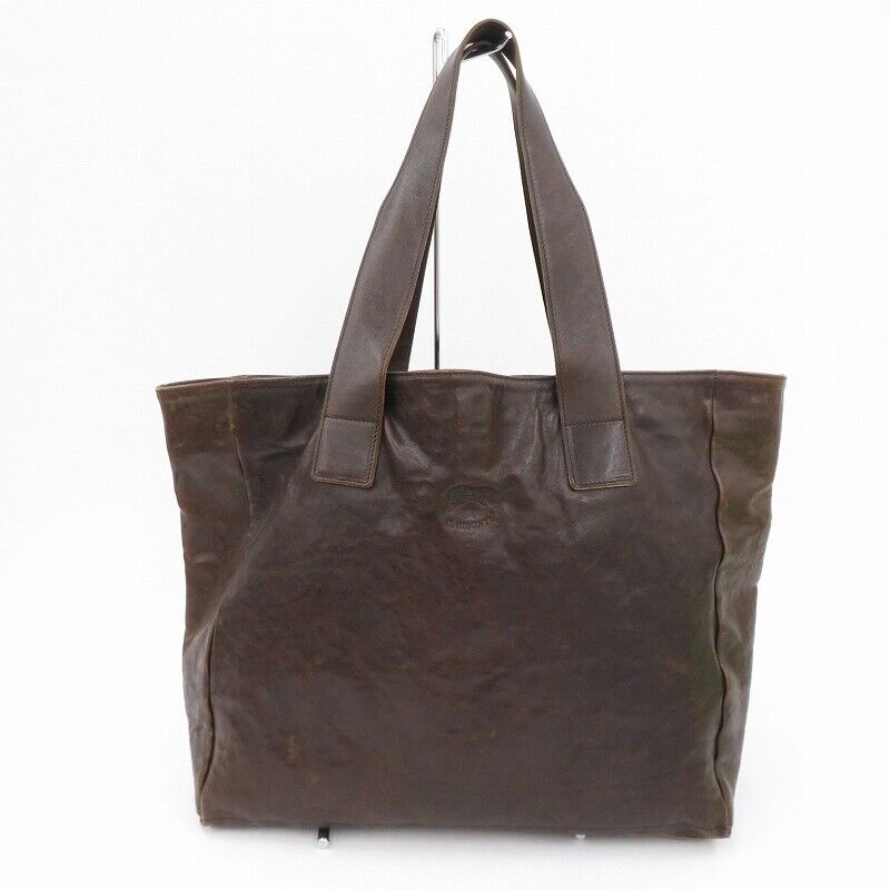 IL Bisonte Tote Bag Brown Unisex Good Condition