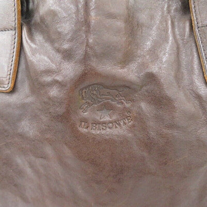 IL Bisonte Tote Bag Brown Unisex Good Condition