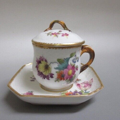 2 Royal Copenhagen Custard Cup Saxon Flower/Saxon Flower 1920 Pinkarrival