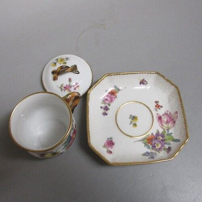 2 Royal Copenhagen Custard Cup Saxon Flower/Saxon Flower 1920 Pinkarrival