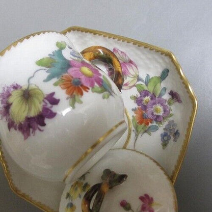 2 Royal Copenhagen Custard Cup Saxon Flower/Saxon Flower 1920 Pinkarrival