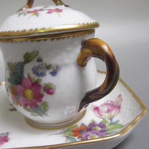 2 Royal Copenhagen Custard Cup Saxon Flower/Saxon Flower 1920 Pinkarrival