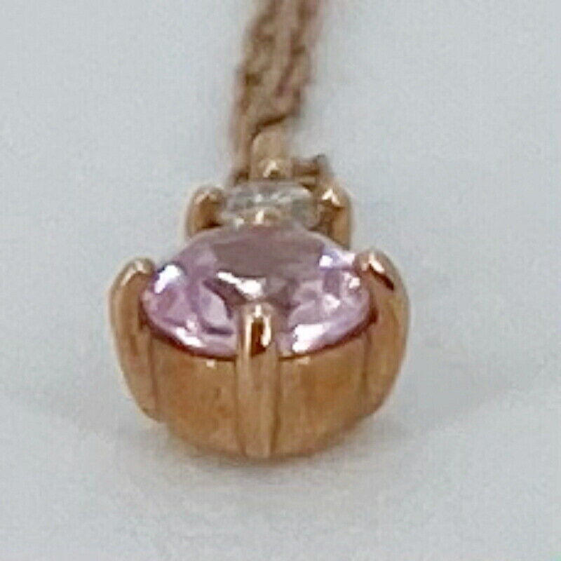 4 C Yondoshi K10 Necklace Pink Gold F136