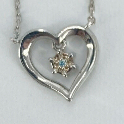 4 C Yondoshi Heart Silver Necklace F136