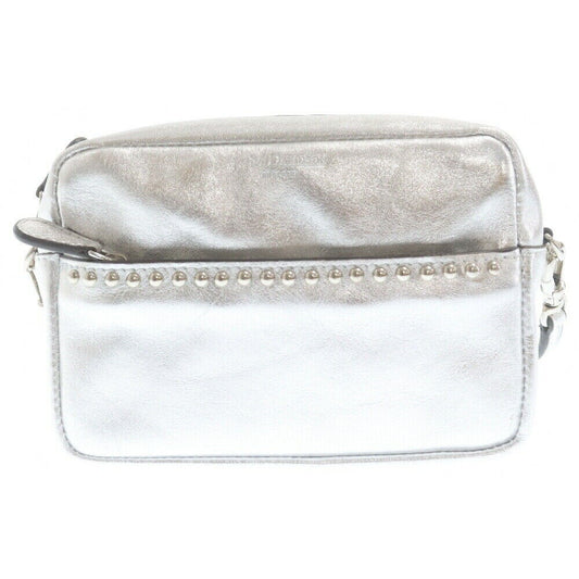 J M Davidson Lipstick Pochette Shoulder Bag Silver /