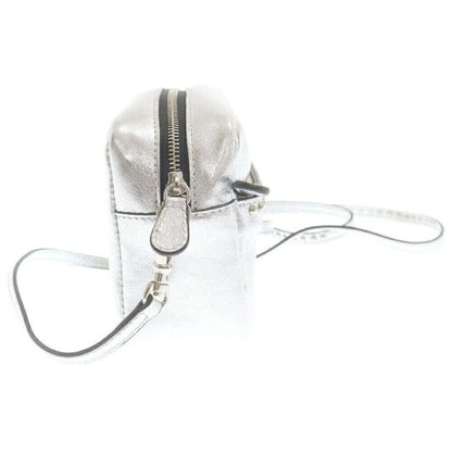 J M Davidson Lipstick Pochette Shoulder Bag Silver /