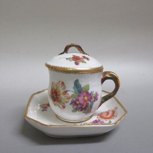 1 Royal Copenhagen Custard Cup Saxon Flower/Saxon Flower 1920 Orangearrival