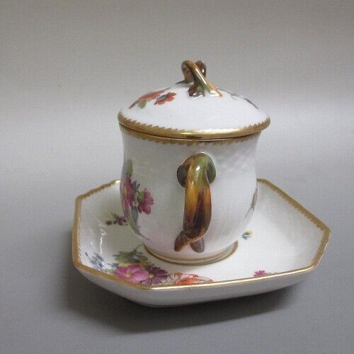 1 Royal Copenhagen Custard Cup Saxon Flower/Saxon Flower 1920 Orangearrival