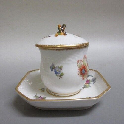 1 Royal Copenhagen Custard Cup Saxon Flower/Saxon Flower 1920 Orangearrival