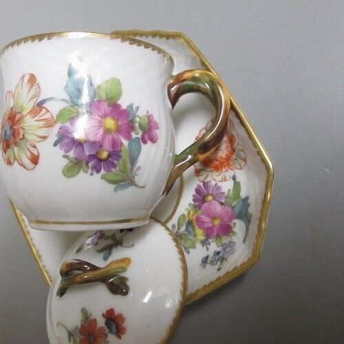 1 Royal Copenhagen Custard Cup Saxon Flower/Saxon Flower 1920 Orangearrival