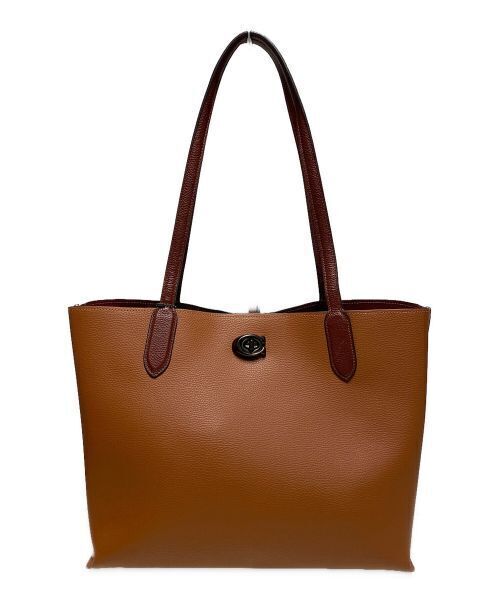 [coach]  Willow Leather Tote Bag Good Condition