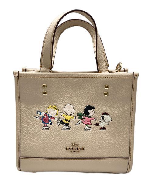 [coach]  Dempsey Tote 22 Snoopy And Friends Motif Good Condition