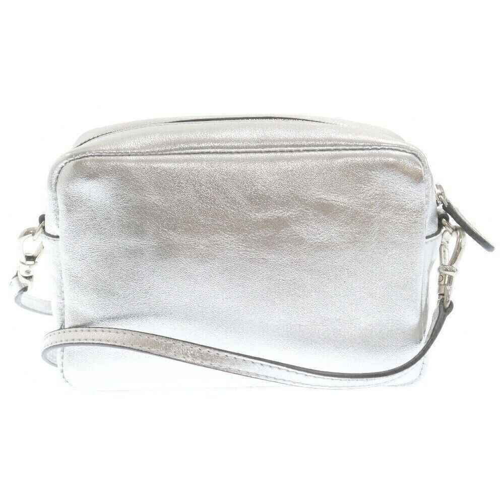 J M Davidson Lipstick Pochette Shoulder Bag Silver /