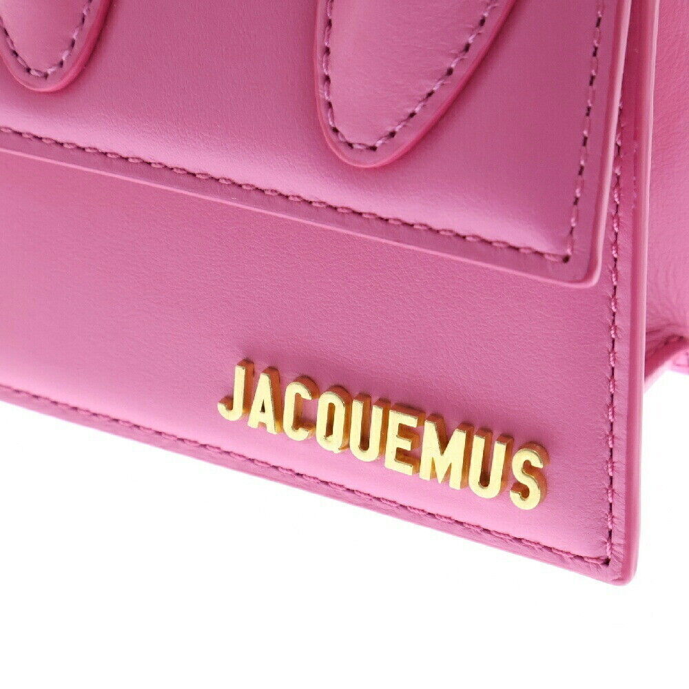 Jacquemus Size Os Le Chiquito Leather Mini Bag Logo Plate Shoulder