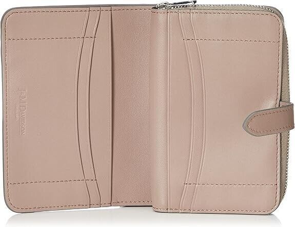 J M Davidson Bifold Wallet SMZA1XXSCXX951S Warm Taupe Leather Snap Closure Women