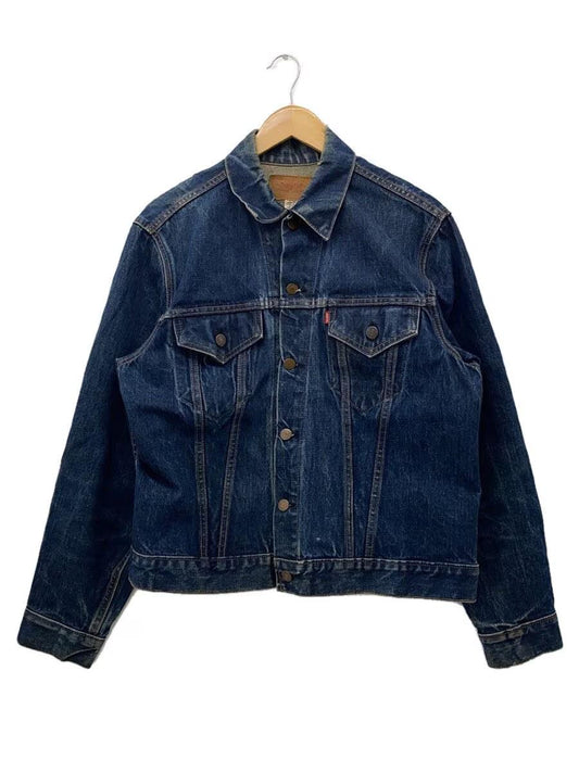 Levis Denim Jacket 70s Big E 70505 Indigo Button Men Size 42 Good Condition