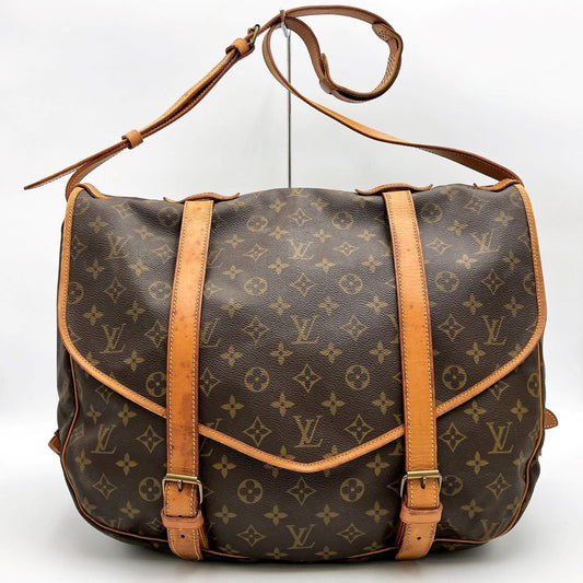 Louis Vuitton Monogram Saumur 43 Out Of Print M42252 Shoulder Bag Br