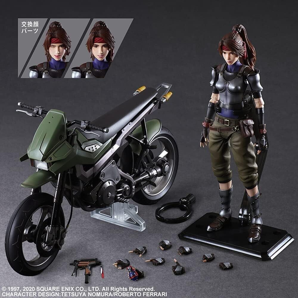 Square Enix Final Fantasy VII Remake Play Arts Kai Jesse Bike Set PVC Figure