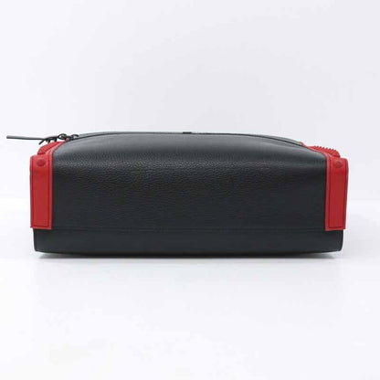 Christian Louboutin 2way Messenger Bag Shoulder Black Red Good Condition