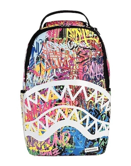 Sprayground Les Backpack PVC Magenta Multicolor Zipper Closure Medium