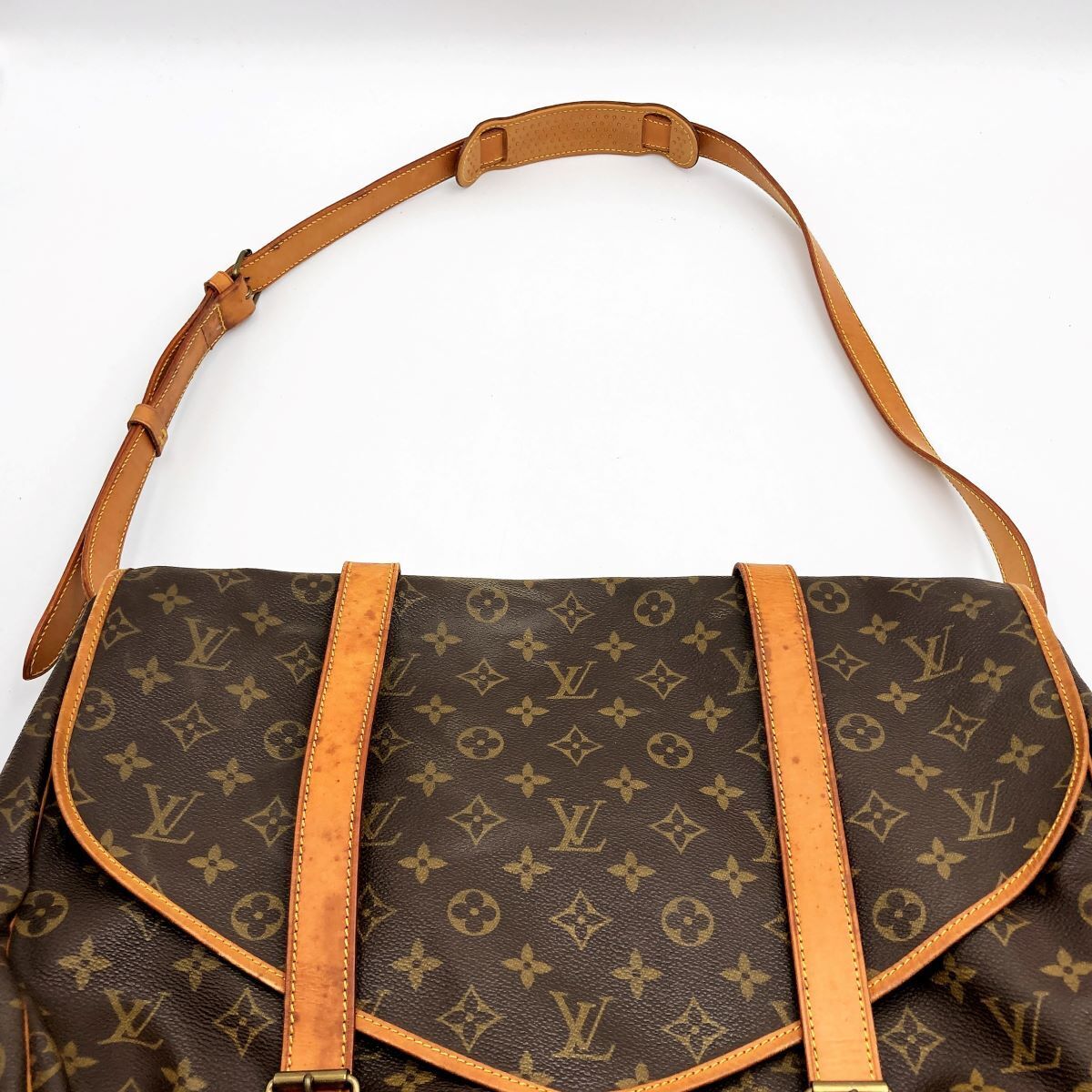 Louis Vuitton Monogram Saumur 43 Out Of Print M42252 Shoulder Bag Br