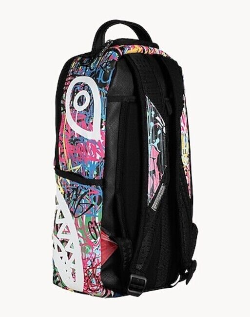 Sprayground Les Backpack PVC Magenta Multicolor Zipper Closure Medium