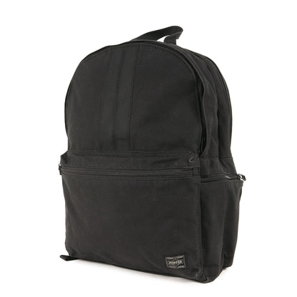 Porter Backpack Block 2Way Daypack Black Canvas Nylon Good Condition