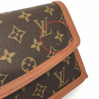 Louis Vuitton Pochette Dam PM Clutch Bag Monogram Canvas M51812 Brown