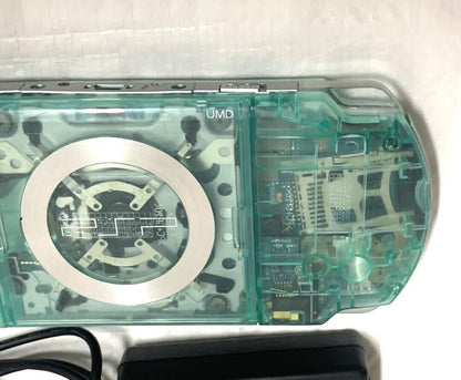 PSP 2000 Sony Ready to Play Set Custom Skeleton Clear Green Confirmed Operation