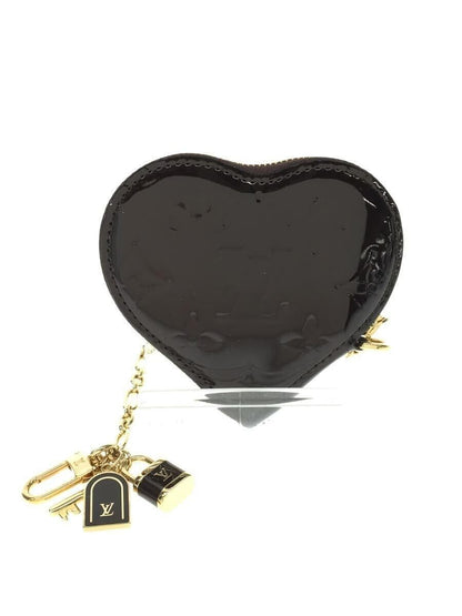 LOUIS VUITTON Porte Monnaie Coeur Monogram Vernis Enamel M93561 Heart Coin Purse