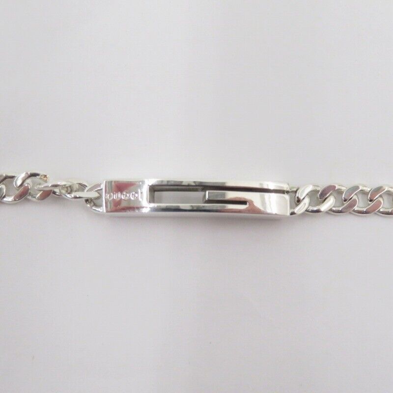 Gucci Cutout G Bracelet 223738 Silver 925 Unisex Excellent Condition