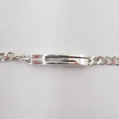 Gucci Cutout G Bracelet 223738 Silver 925 Unisex Excellent Condition