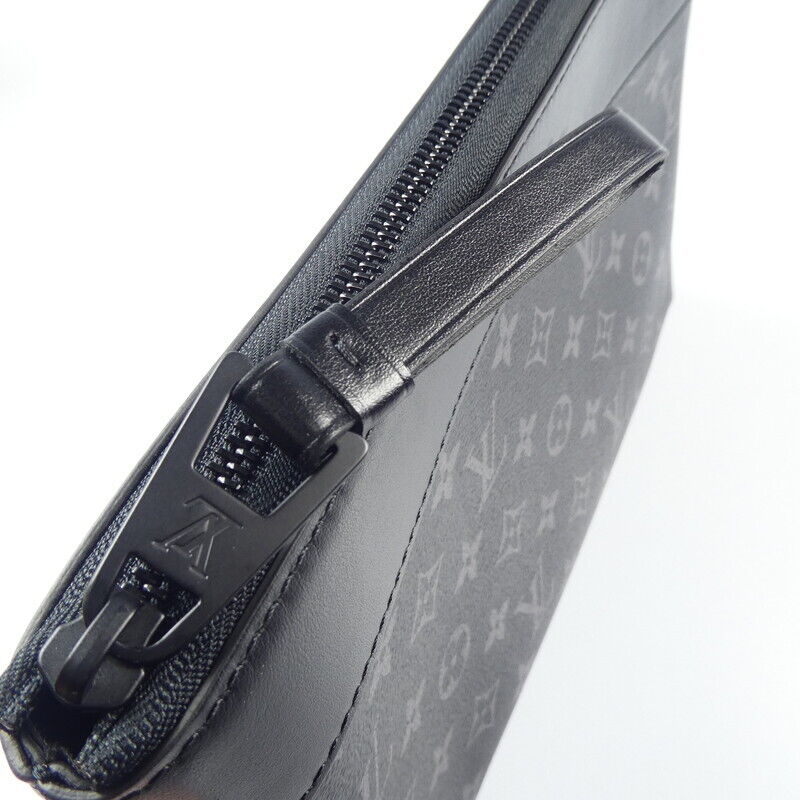 Louis Vuitton M82543 Rfid Monogram Eclipse Pochette Voyage Souple Clutch Black