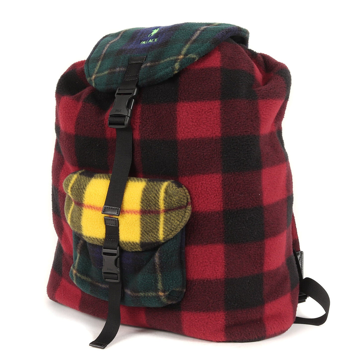 Palace Backpack 18AW Polo Ralph Lauren Collaboration Checked Fleece Multicolor