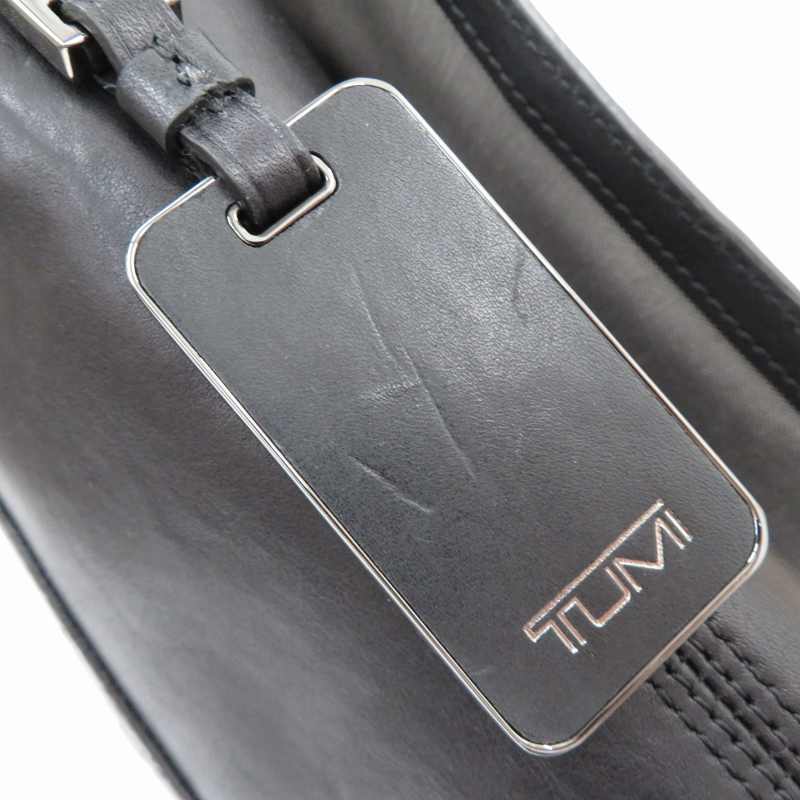 Tumi Ticon Leather Messenger Bag Black Good Condition