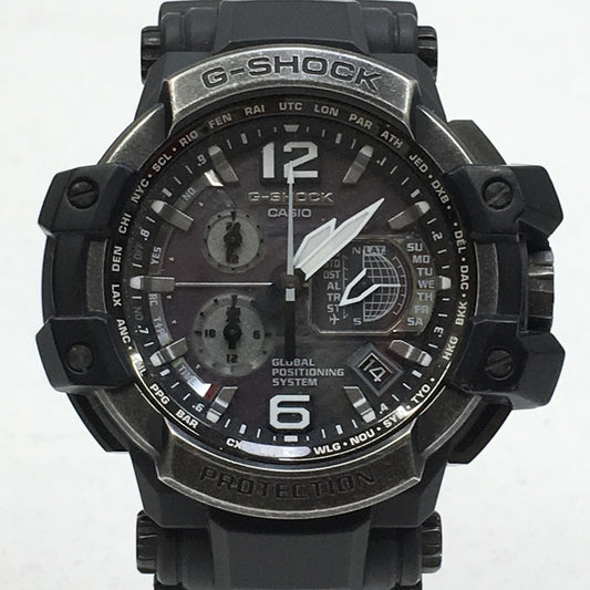 G-Shock Gravitymaster Gpw-1000V Watch Analog Radio Solar Resin Belt Color Gray