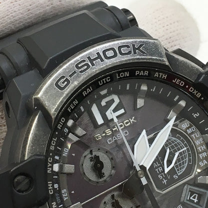 G-Shock Gravitymaster Gpw-1000V Watch Analog Radio Solar Resin Belt Color Gray