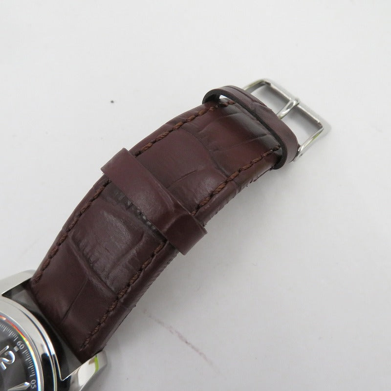 Hamilton Jazzmaster Analog Watch H184510 H18451735 Dial Black Belt Brown