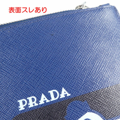 Prada Saffiano Leather 2NH005 Clutch Bag 2019SS Bird Good Condition