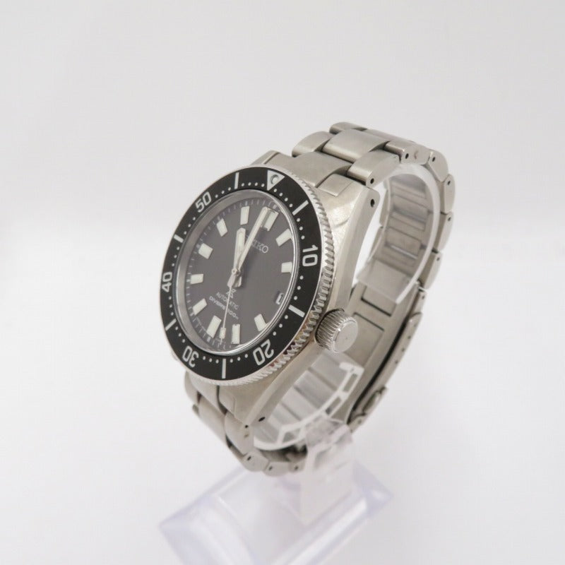 Seiko Prospex Diver Scuba Sbdc101 Analog Automatic Watch Black Dial Silver Belt