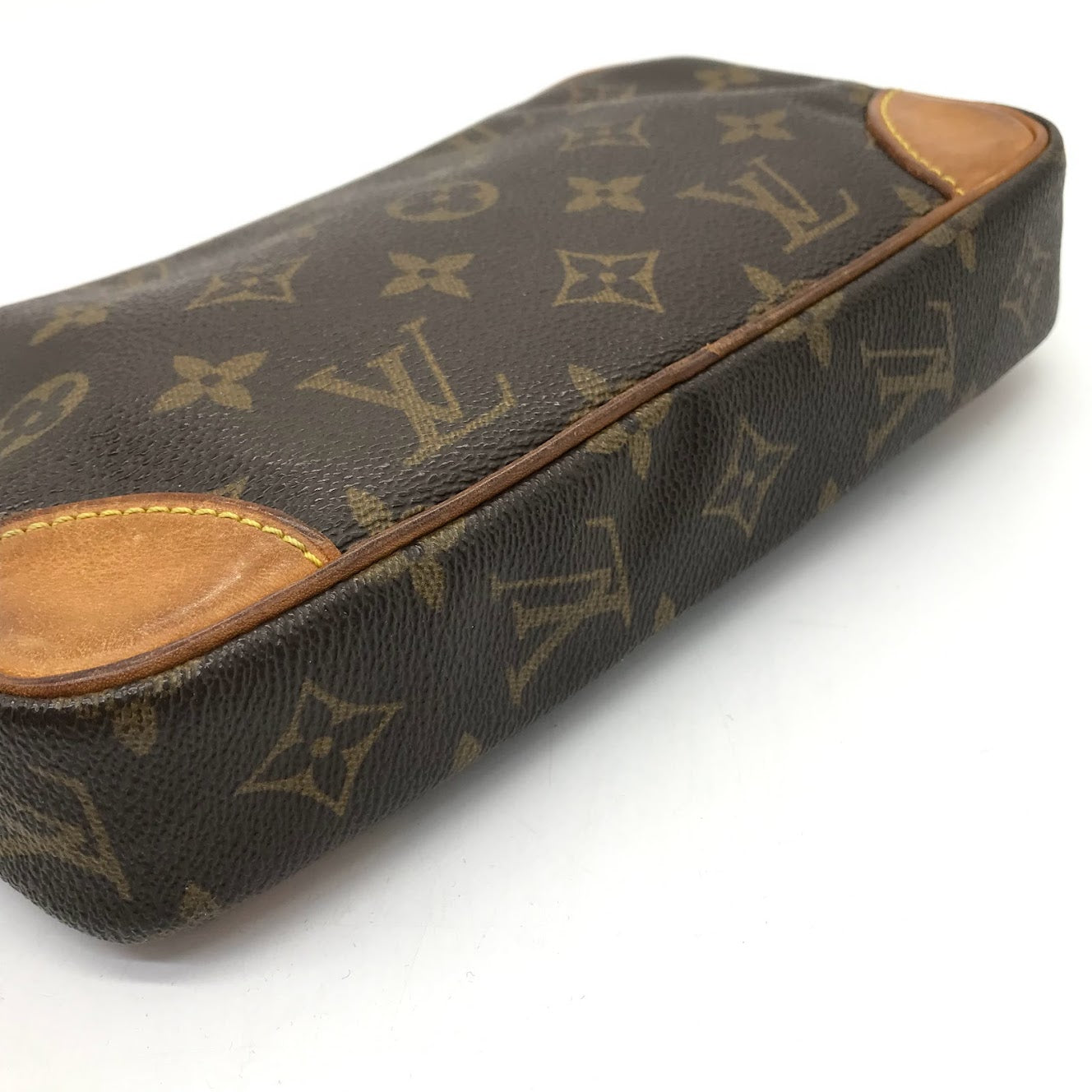 Louis Vuitton Monogram Marly Dragonne PM Clutch Bag M51827 Brown