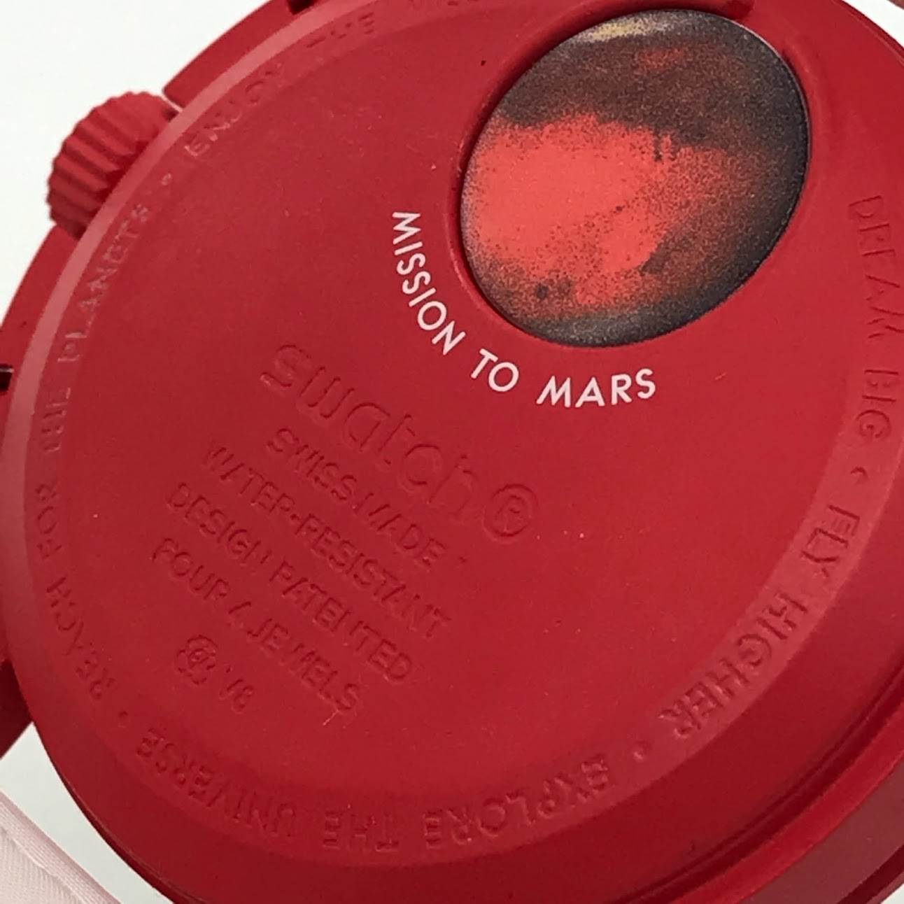 Omega Swatch Collaboration/Bioceramic Moonswatch Mission To Mars/Analog Quartz W